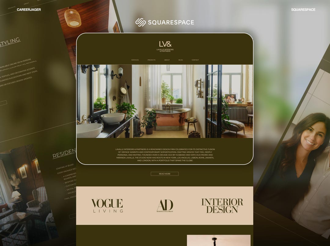 Minimal Squarespace 7.1 Website Template for Architects, Interior ...