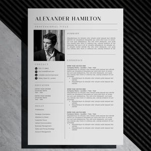 Modern Resume Template 2026 | Editable CV with Cover Letter | Word, Canva, InDesign, Docs