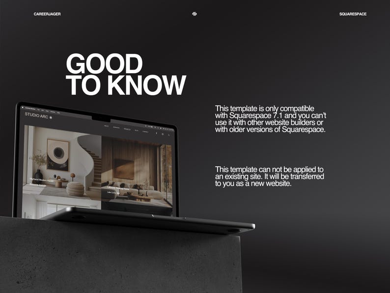 Squarespace 7.1 Website Template | Minimal Portfolio Design for ...