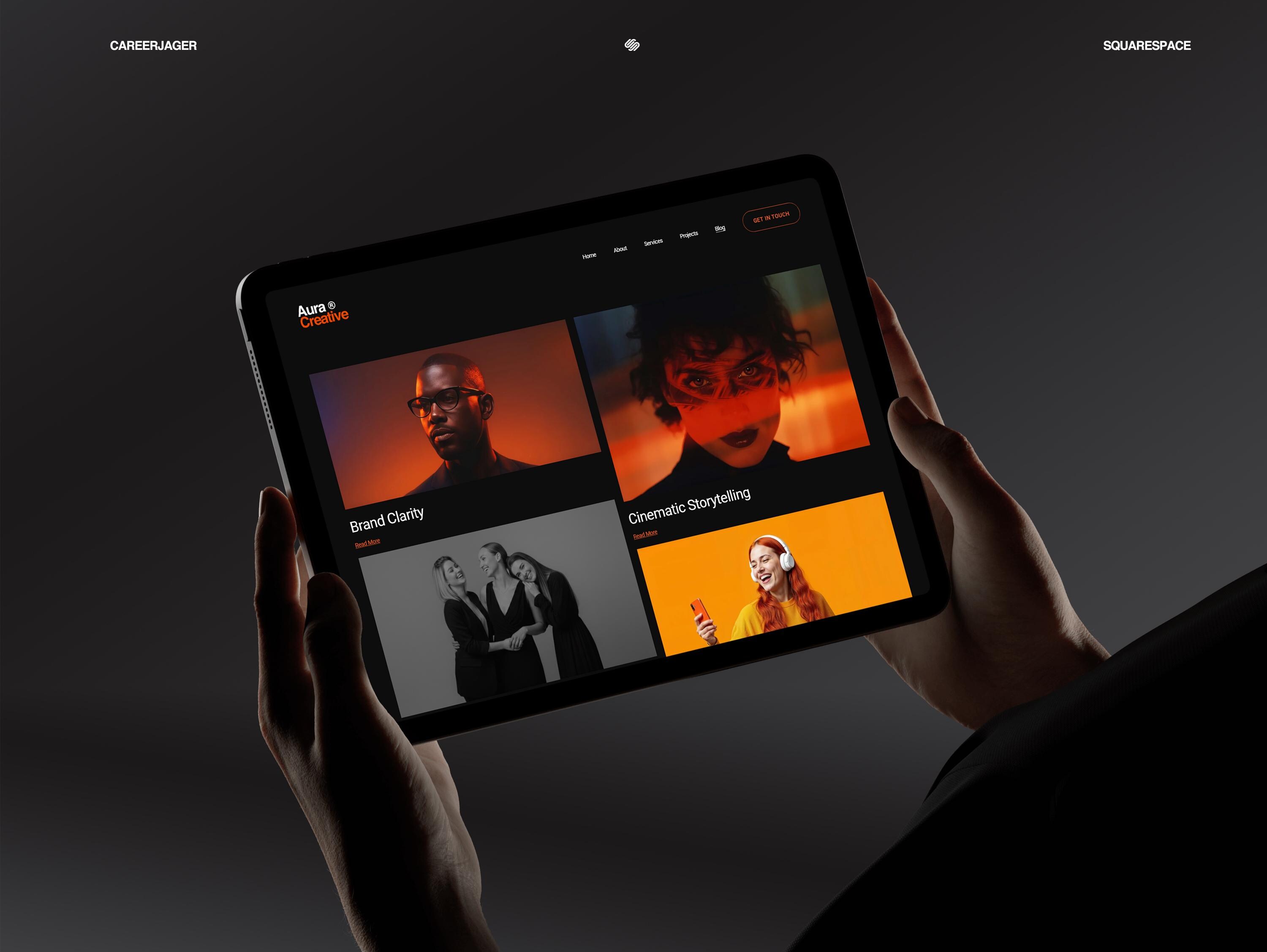 Creative Agency Squarespace Template Modern Website Design for