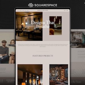Minimalistisches Squarespace 7.1 für Architektur-, Innenarchitektur- und Kreativstudio-Websites | Premium-Squarespace-Website für Wohndekoration
