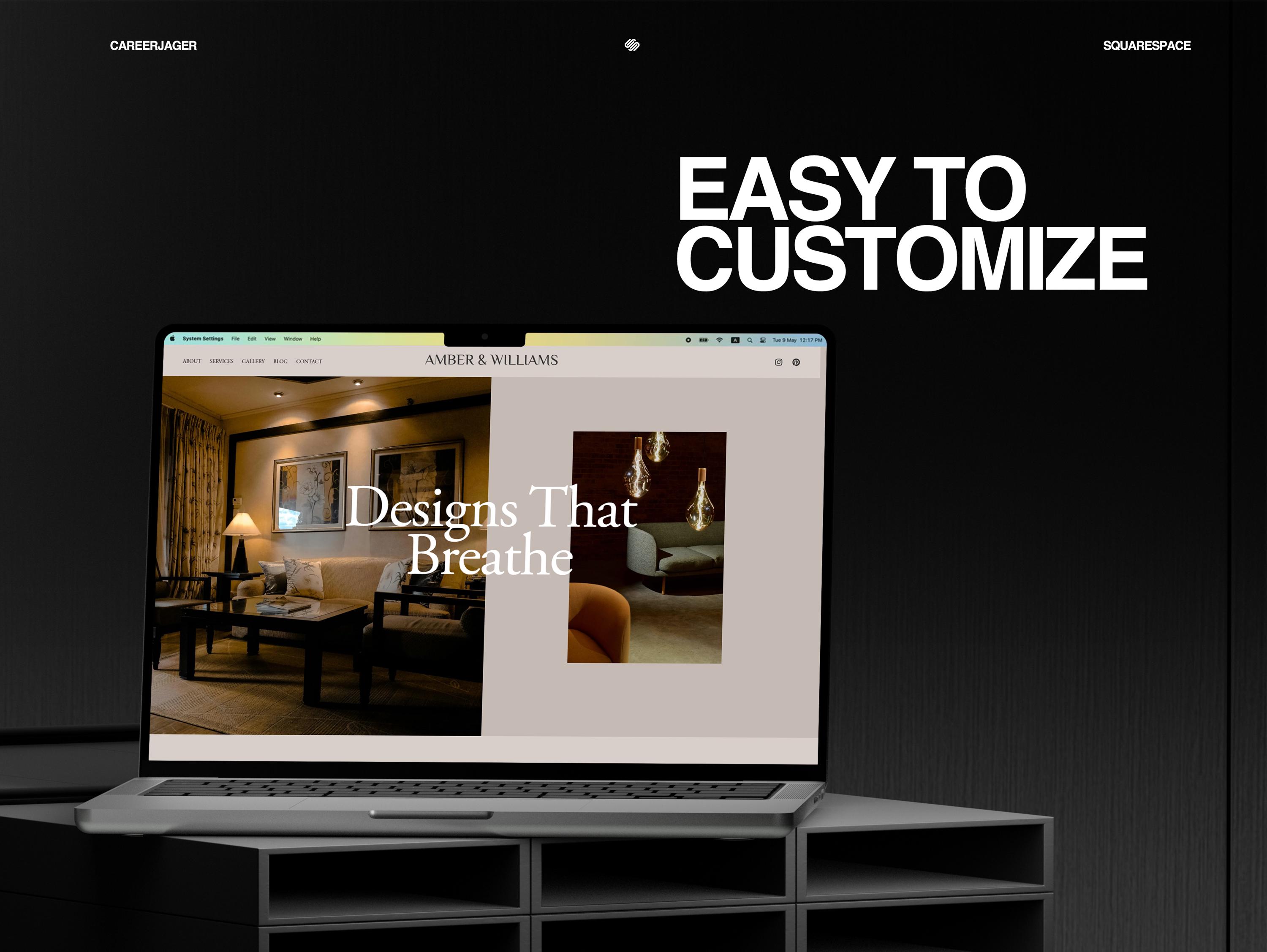 Minimal Squarespace 7.1 for Architecture Website, Interior Design Site ...