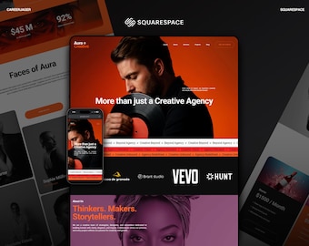 Squarespace-Website für Kreativagenturen | Branding-Portfolio für Studios, Coaches und Podcaster