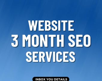 3 Month SEO Service for Websites | Search Engine Optimization Package | Website SEO Audit | On Page SEO | Google Ranking Improvement