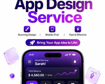 Mobile App UI/UX Design Service | Custom App Interface Design | iOS & Android App Design | User Experience Design | Mobile App Prototype