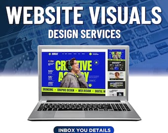 Website Visual Design Service UI UX Website Graphics Landing Page Design Modern Website Visuals Conversion Focused Design