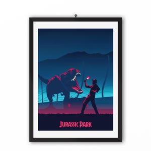 Jurassic park movie poster | Minimalist art poster | Geek decor | Home Decor | Wall art | Minimalist movie poster