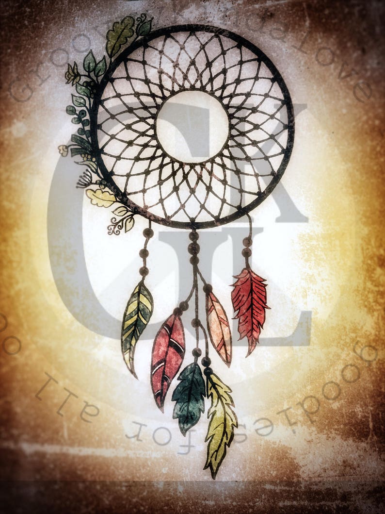 Dream Catcher Design Instant Download for Electronic Cutters Etsy