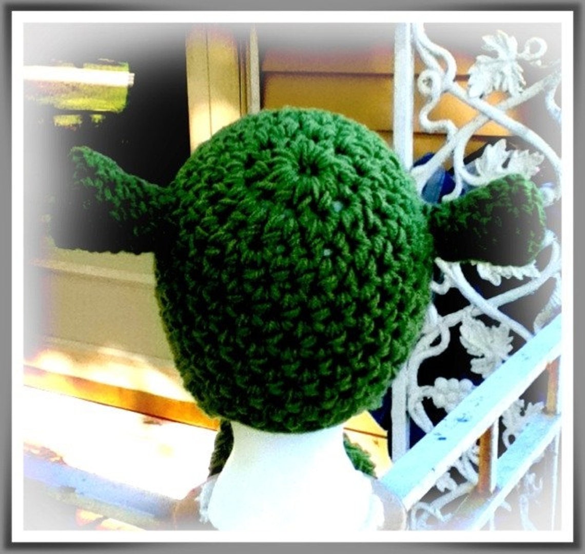 Pattern For Crochet Shrek Hat with Earflaps costume Etsy