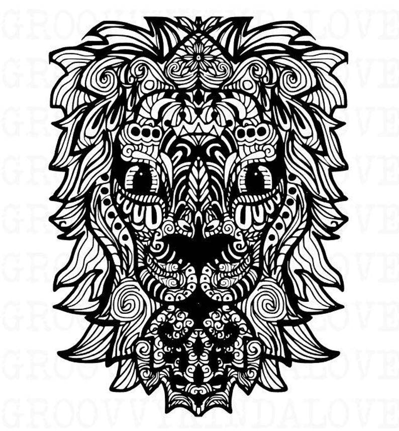 Free Free 318 Mandala Style Lion Mandala Svg Free SVG PNG EPS DXF File
