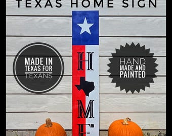 Texas Inspired "Home" Sign