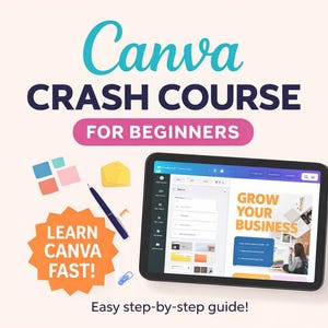 Canva Crash Course for Beginners | Learn Canva Fast | Step-by-Step Design Guide | PDF Download