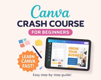 Canva Crash Course for Beginners | Learn Canva Fast | Step-by-Step Design Guide | PDF Download