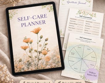 Self Discovery Journal Printable PDF | Guided Reflection & Personal Growth Workbook