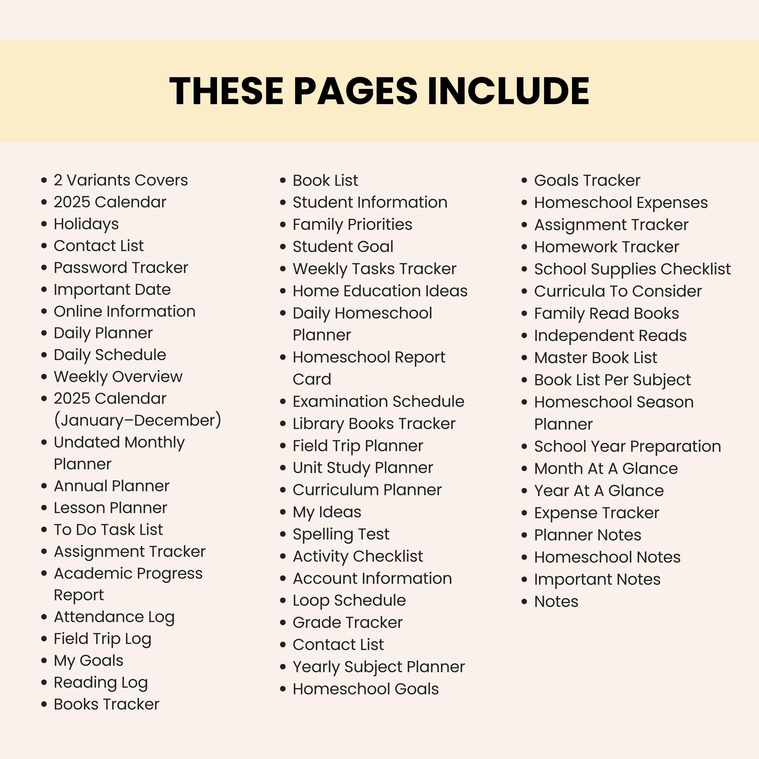 Homeschool Planner 2025: Comprehensive Organizer, Coral Sunset (digital ...