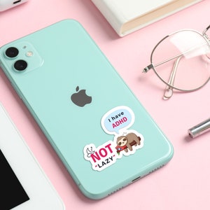 Adhd Sloth 99 ADHD Stickers, Planner Stickers, Mental Health, Neurodiversity ...