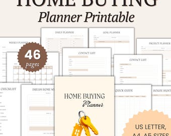 Home Buying Planner Bundle: First-Time Buyer Guide (Digital Download)
