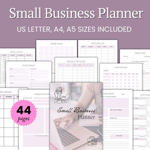Small Business Planner, Home Business Organizer Printable Pdf US Letter, Business Income Plan, Business Owner Gift, Starting Business PDF