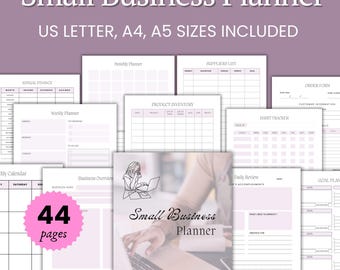 Small Business Planner: Home Business Organizer (Printable PDF)