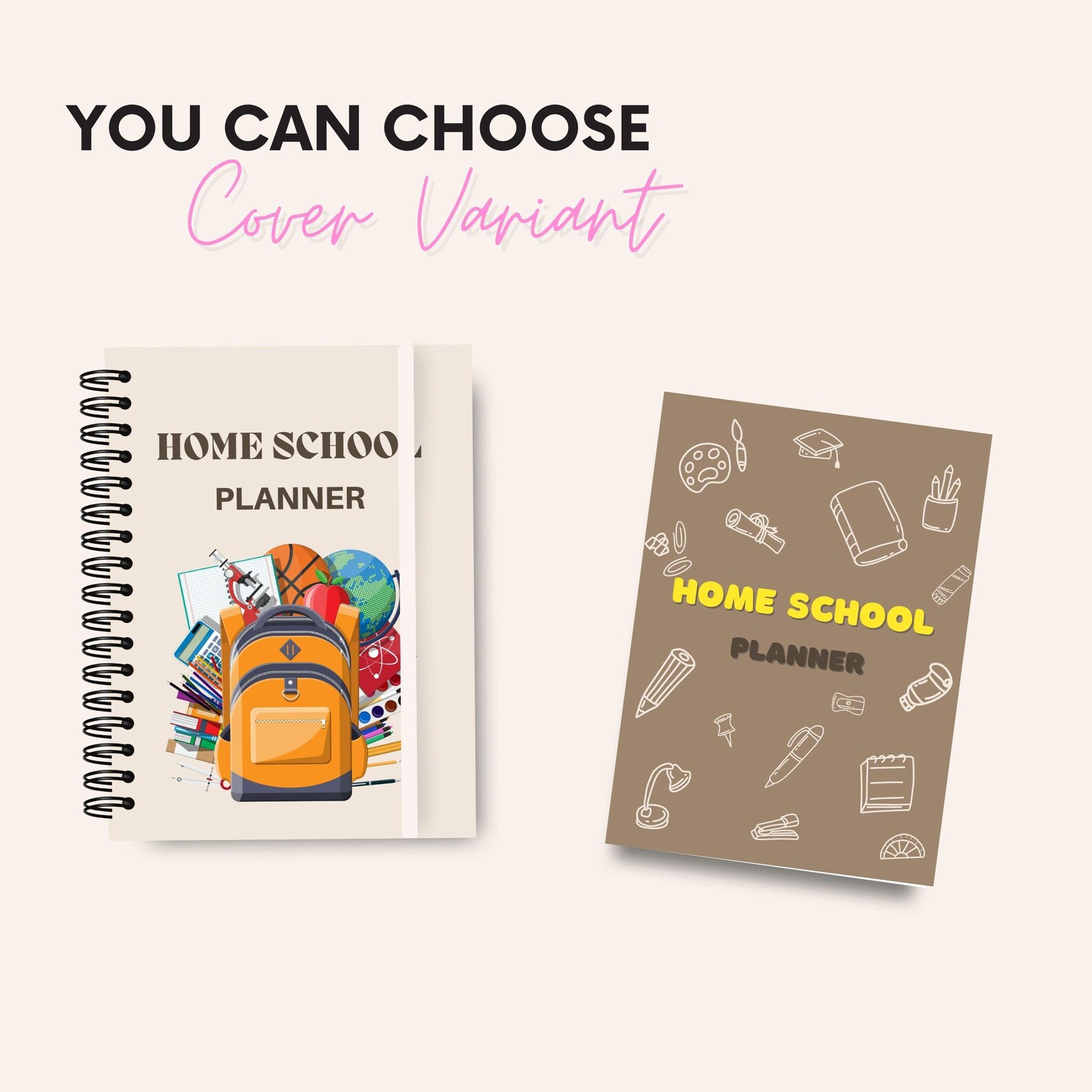 Homeschool Planner 2025: Comprehensive Organizer, Coral Sunset (digital ...
