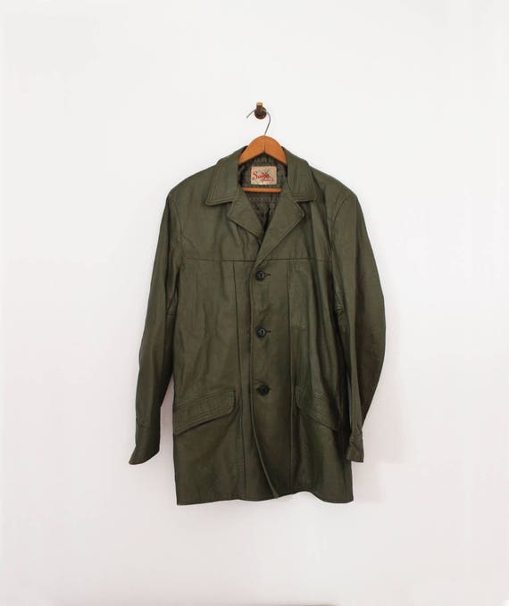 Vintage Leather Jacket / Salem Sportswear Leather