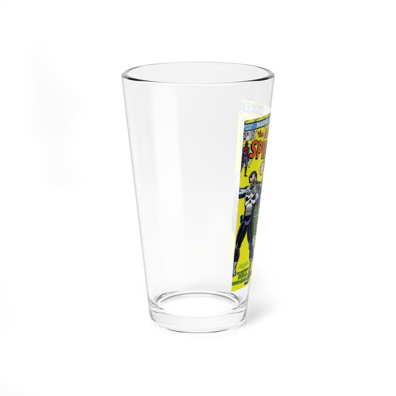 スパイダーマン パニッシャー コミックカバー 16オンス グラス（タンブラー＆シェーカー） 画像 2