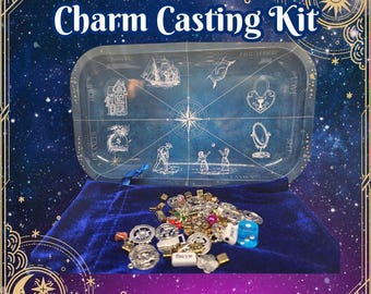 Charm Gießharz Set | Maßgeschneiderte Gussschale | Über 70 Anhänger | Begleitheft