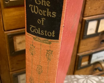 The Works of Leo Tolstoi, Tolstoy, Vintage Book, Hardcover, Classic, Collectible, Russian Literature, 1928, Anna Karenina