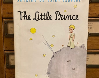 The Little Prince book, Antoine de Saint-Exupery, Hardcover, Vintage Book, Classic Book, Children's Book