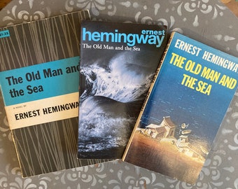 The Old Man and the Sea Book Collection, Set of 3 Ernest Hemingway Books, Paperback Books, Book Collector Gift