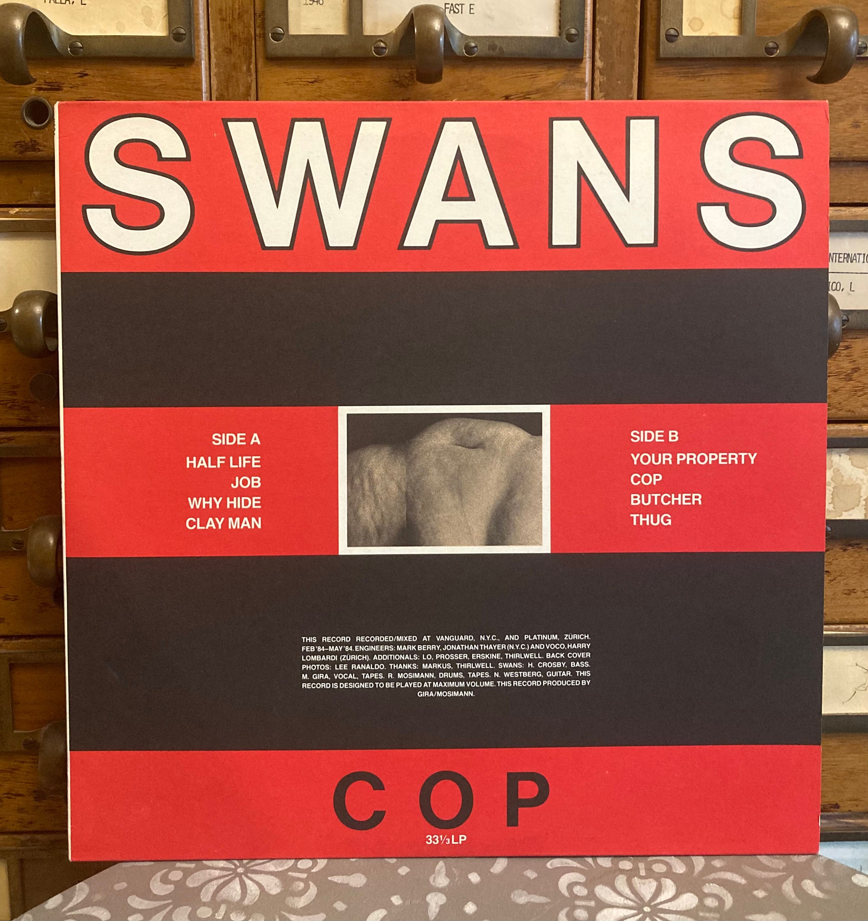 Swans - Cop Vinyl LP, 1984 Pressing, No Wave, Noise Rock