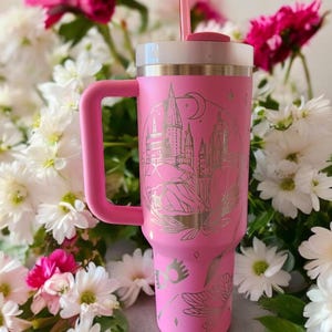 Pink STANLEY Wizard Tumbler with Handle & Straw 40oz