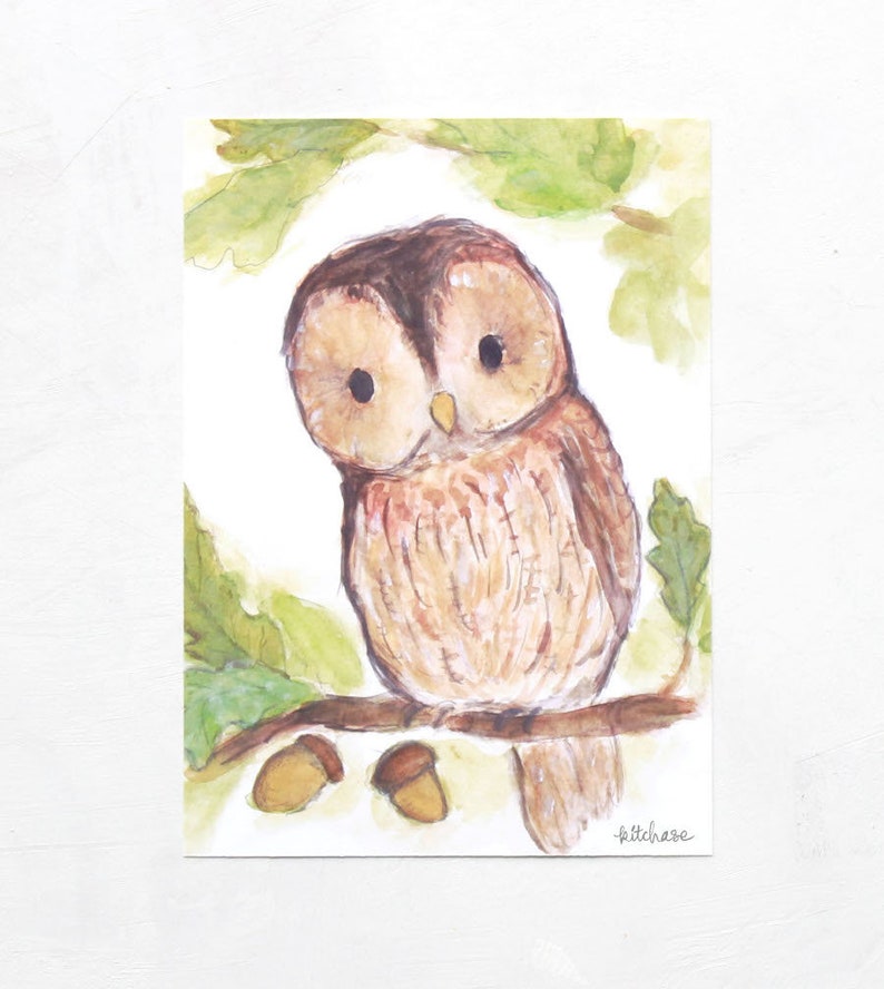 Children's Art Hoot Giclée Print imagem 1