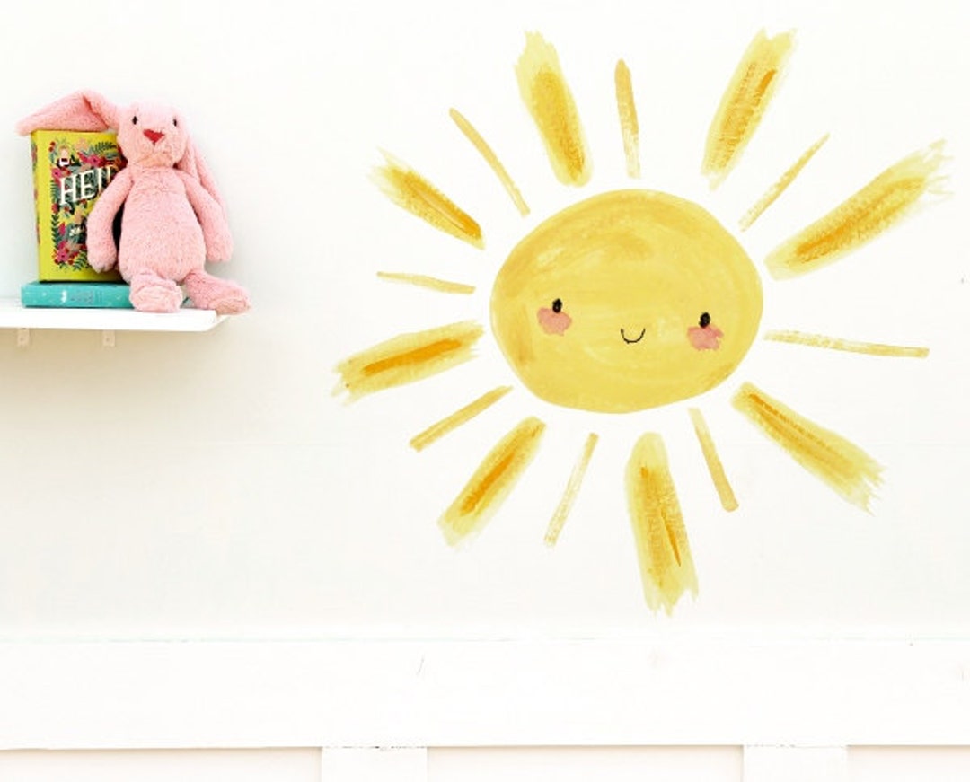 Children's Nursery, Art, Nursery Decor, Sunshine, Wall Decal, Kit Chase