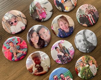 Custom 2.25" Round Photo Magnets