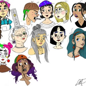 Custom handrawn illustrations of you, your loved ones or characters!