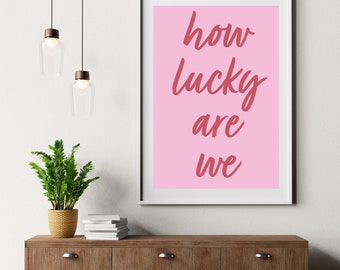 Hoe gelukkig zijn we (roze)