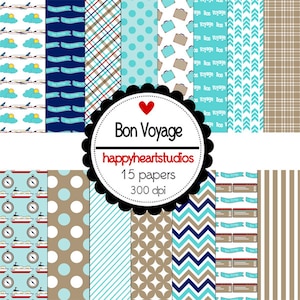 Scrapbooking digitale BonVoyage- DOWNLOAD ISTANTANEO