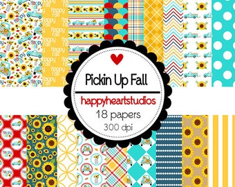 DigitalScrapbooking PickinUpFall- InstantDownload