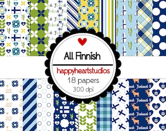 DigitalScrapbooking AllFinnish - InstantDownload -Finland, travel