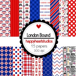 Digital Scrapbooking LondonBound-INSTANT DOWNLOAD