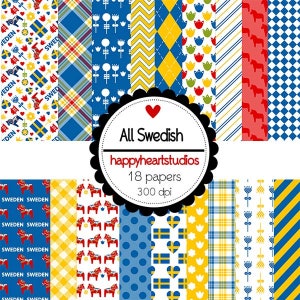 DigitalScrapbooking AllSwedish Sweden Dalapferd -InstantDownload