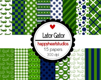 Digital Scrapbook  LaterGator-INSTANT DOWNLOAD