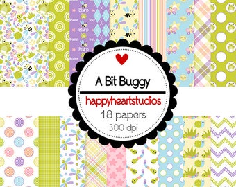 DigitalScrapbooking ABitBuggy -InstantDownload - Bugs,Animals,Spring