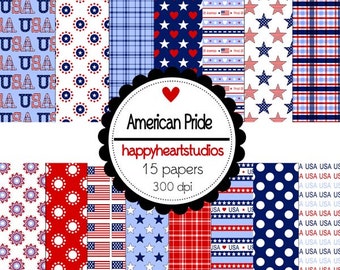 Digital Scrapbook AmericanPride-INSTANT DOWNLOAD