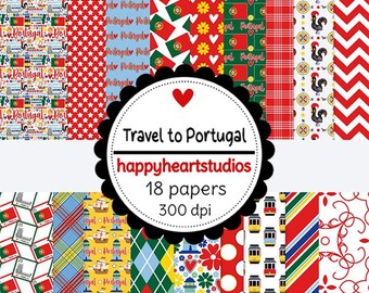 DigitalScrapbooking -TraveltoPortugal -InstantDownload- Spain,Travel