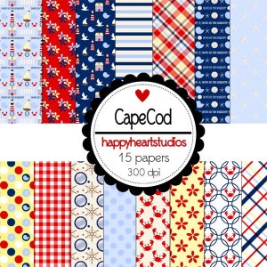 Digital Scrapbook CapeCod-INSTANT DOWNLOAD