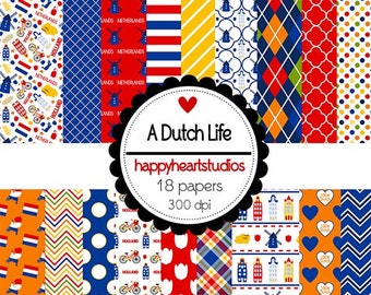 DigitalScrapbooking ADutchLife -Netherlands, Holland, WIndmill-  Instant Download