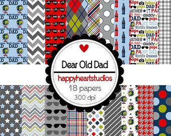 DigitalScrapbooking DearOldDad -Dad, Fathers, Family  Instant Download