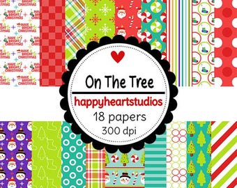 DigitalScrapbooking OnTheTree Christmas, instant download , Christmas tree